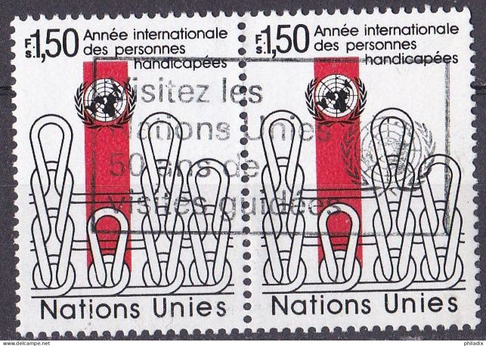 Vereinte Nationen UNO Genf Marke Von 1981 O/used (A3-36) - Usados