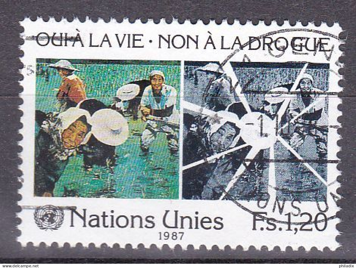 Vereinte Nationen UNO Genf Marke Von 1987 O/used (A3-36) - Oblitérés