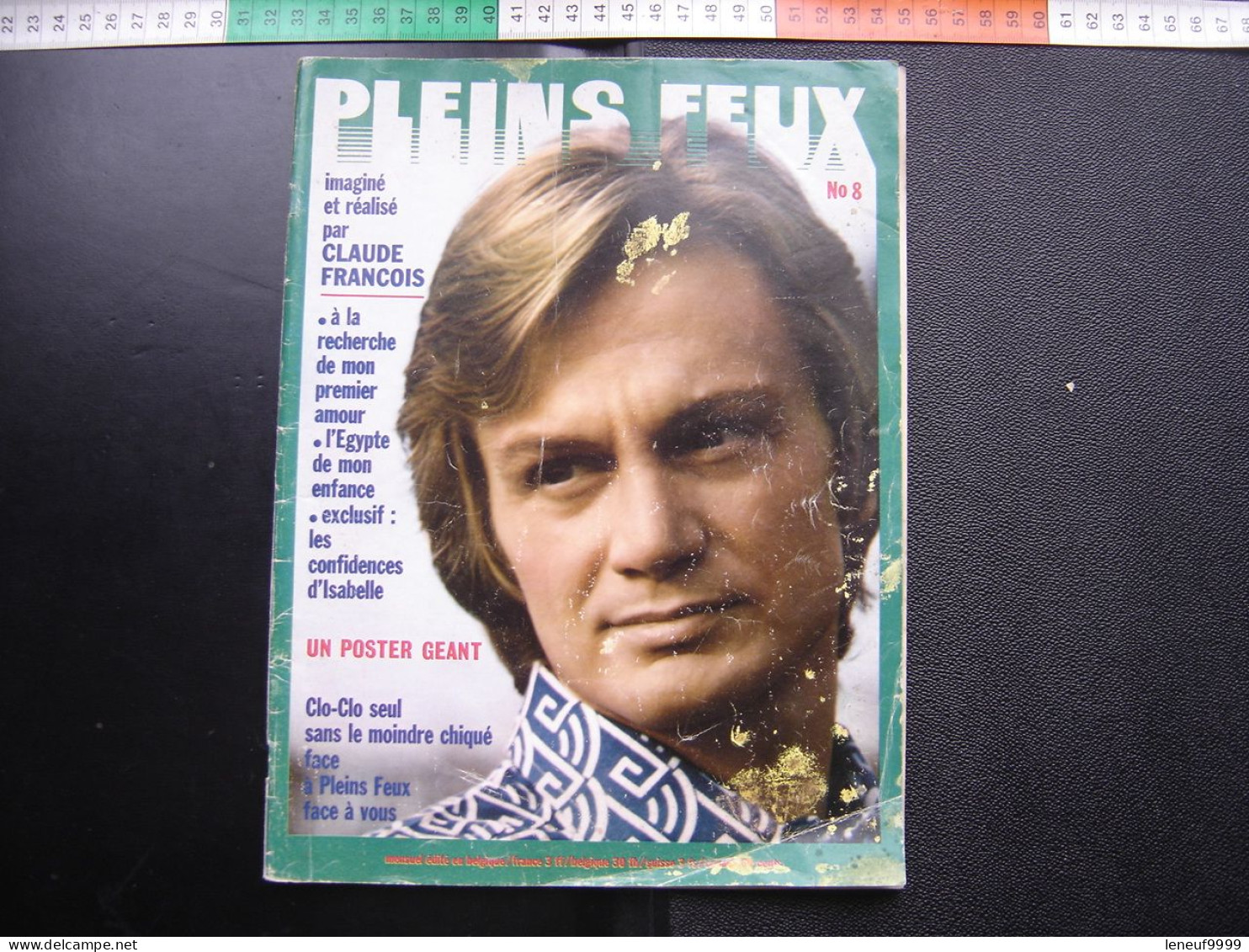 1972 PLEINS FEUX 8 Claude Francois Avec POSTER - Musica