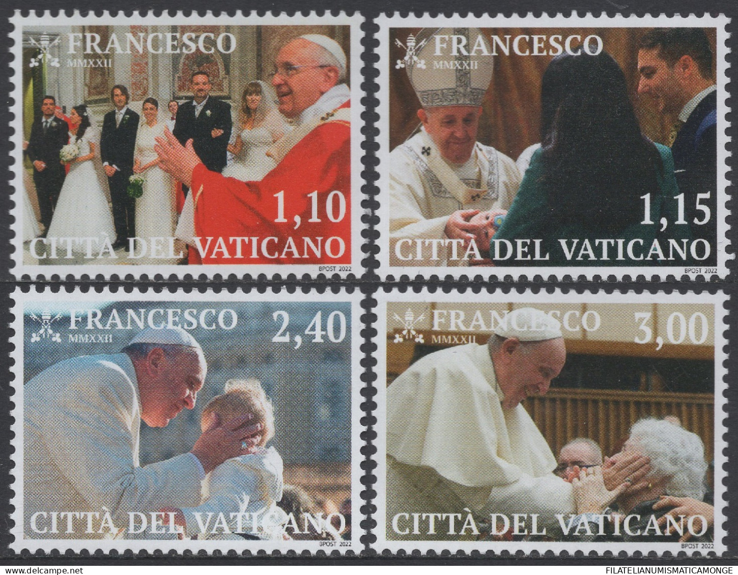 Vaticano 2022 Correo 1901/04 **/MNH Actividades Papales (4val)   - Neufs