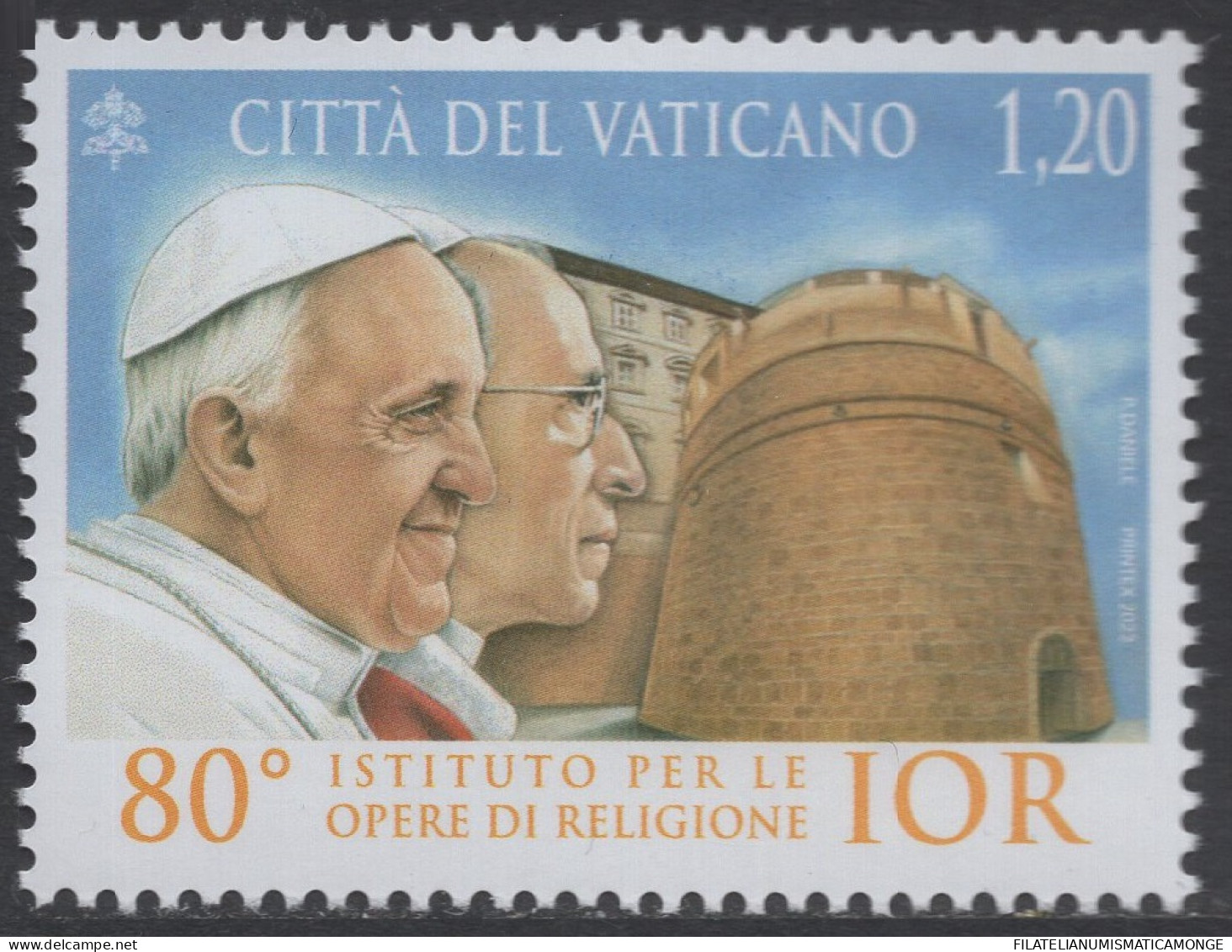Vaticano 2022 Correo 1915 **/MNH 80 Aniv. Instituto De Trabajos Religiosos  - Neufs