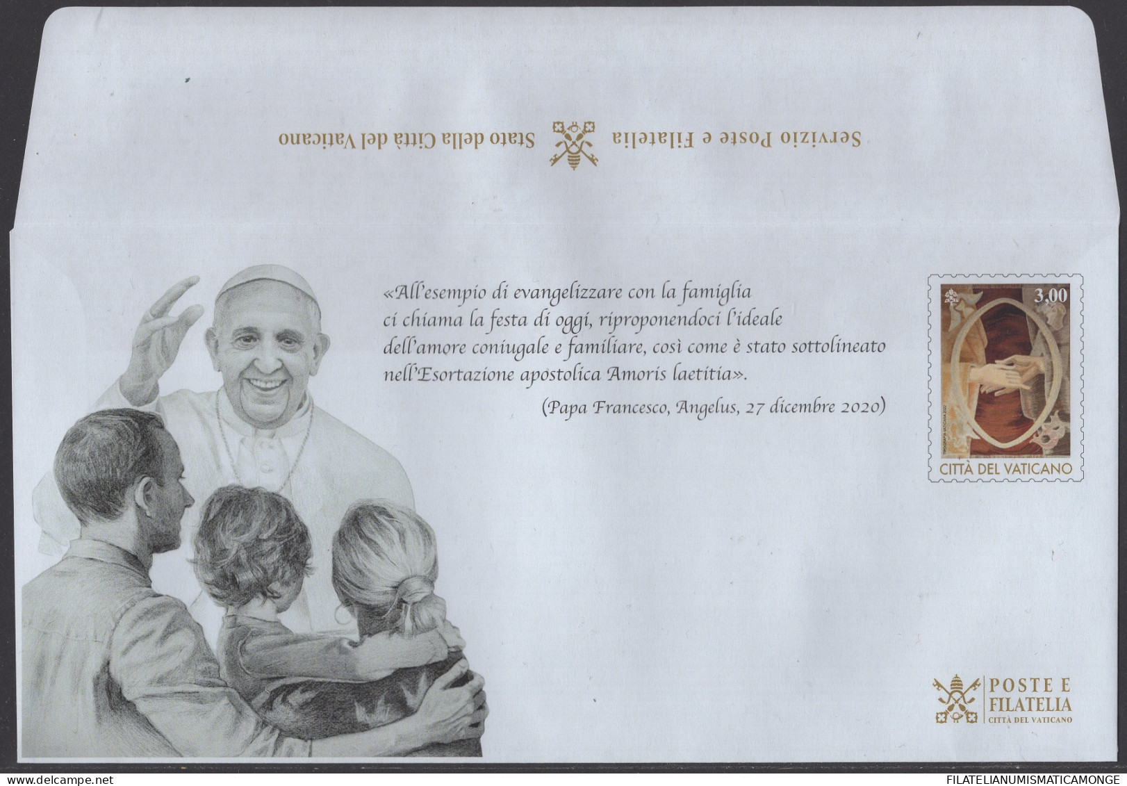 Vaticano 2022 Sobres Enteros Postal Z2201 **/MNH Papa Francisco   - Ongebruikt