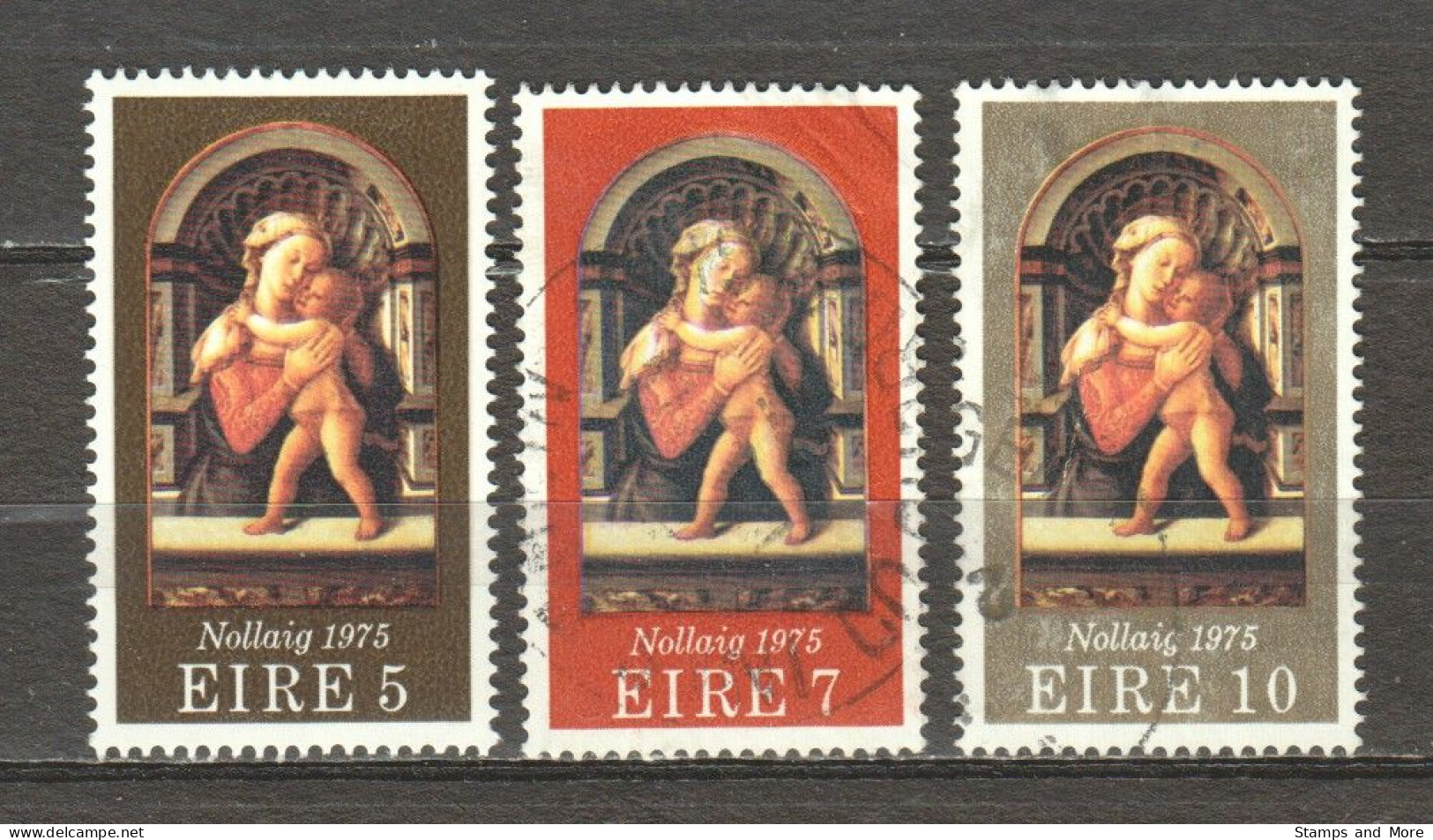 Ireland Eire 1975 Mi 333-335 Canceled X-MAS - Oblitérés