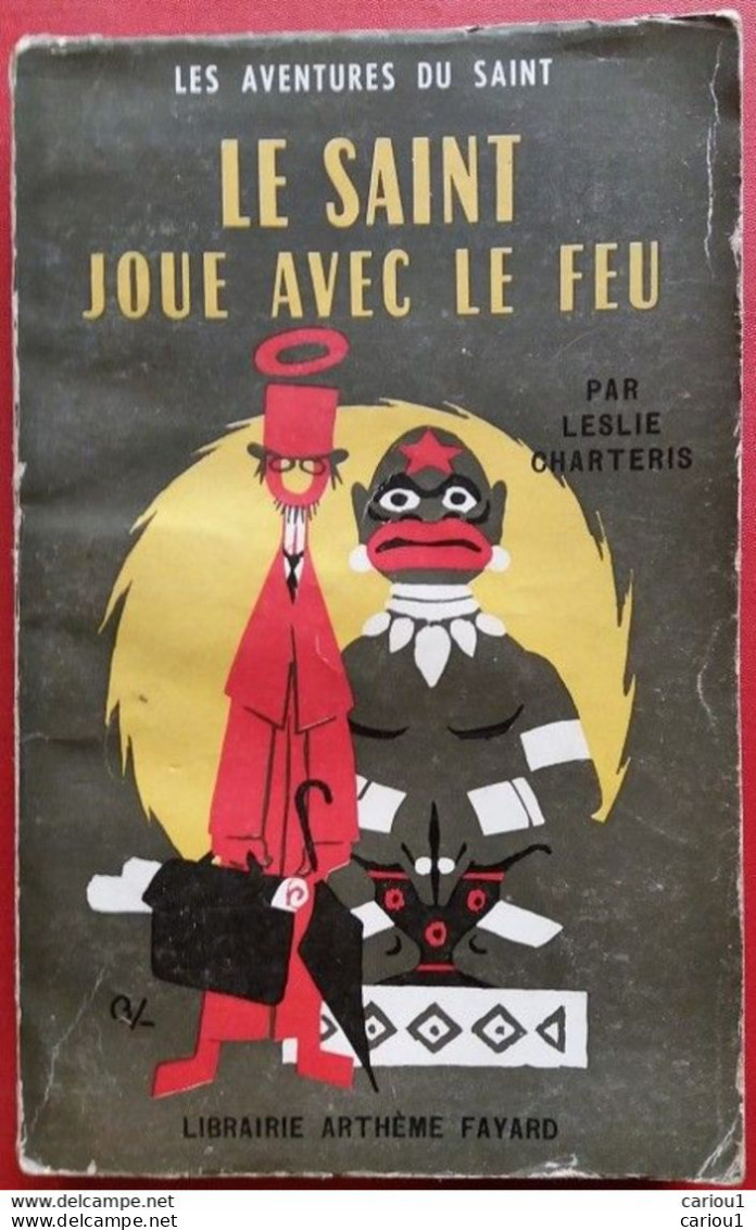 C1  Charteris LE SAINT JOUE AVEC LE FEU 1954 Michel Tyl  PORT INCLUS France - Arthème Fayard - Le Saint