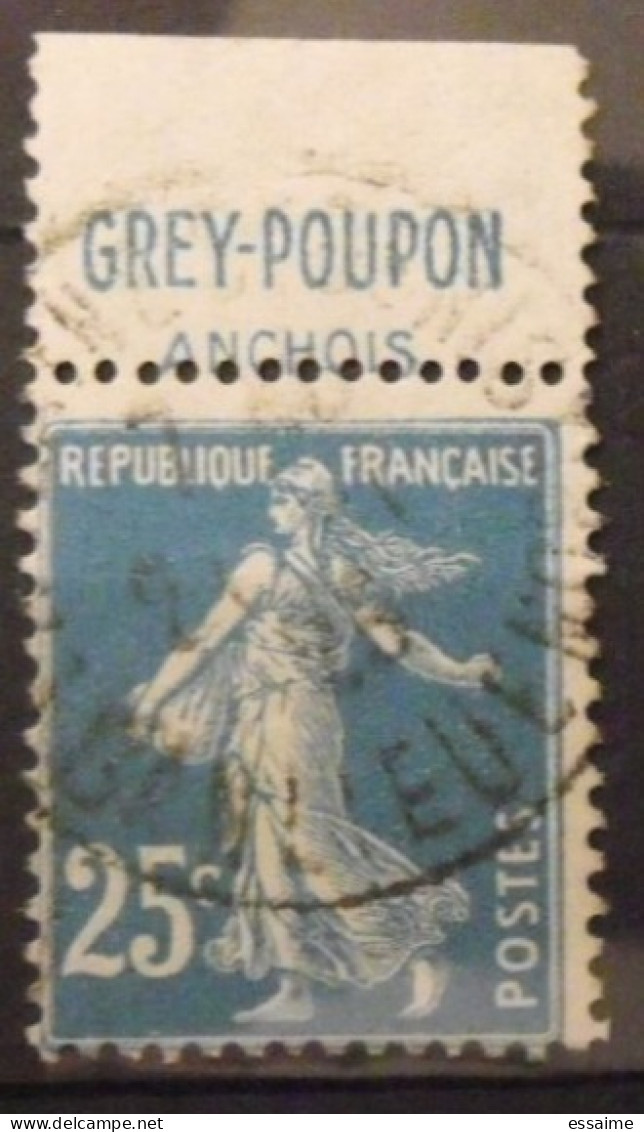 Timbre à Bande Publicitaire. Semeuse 25 C N° 140. Pub Publicité Publicitaires Carnet Pubs. Grey-poupon - Autres & Non Classés