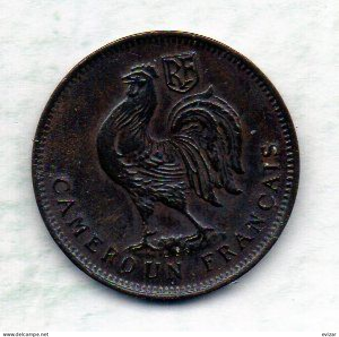 CAMEROUN, 50 Centimes, Bronze, Year 1943, KM # 4 - Camerun