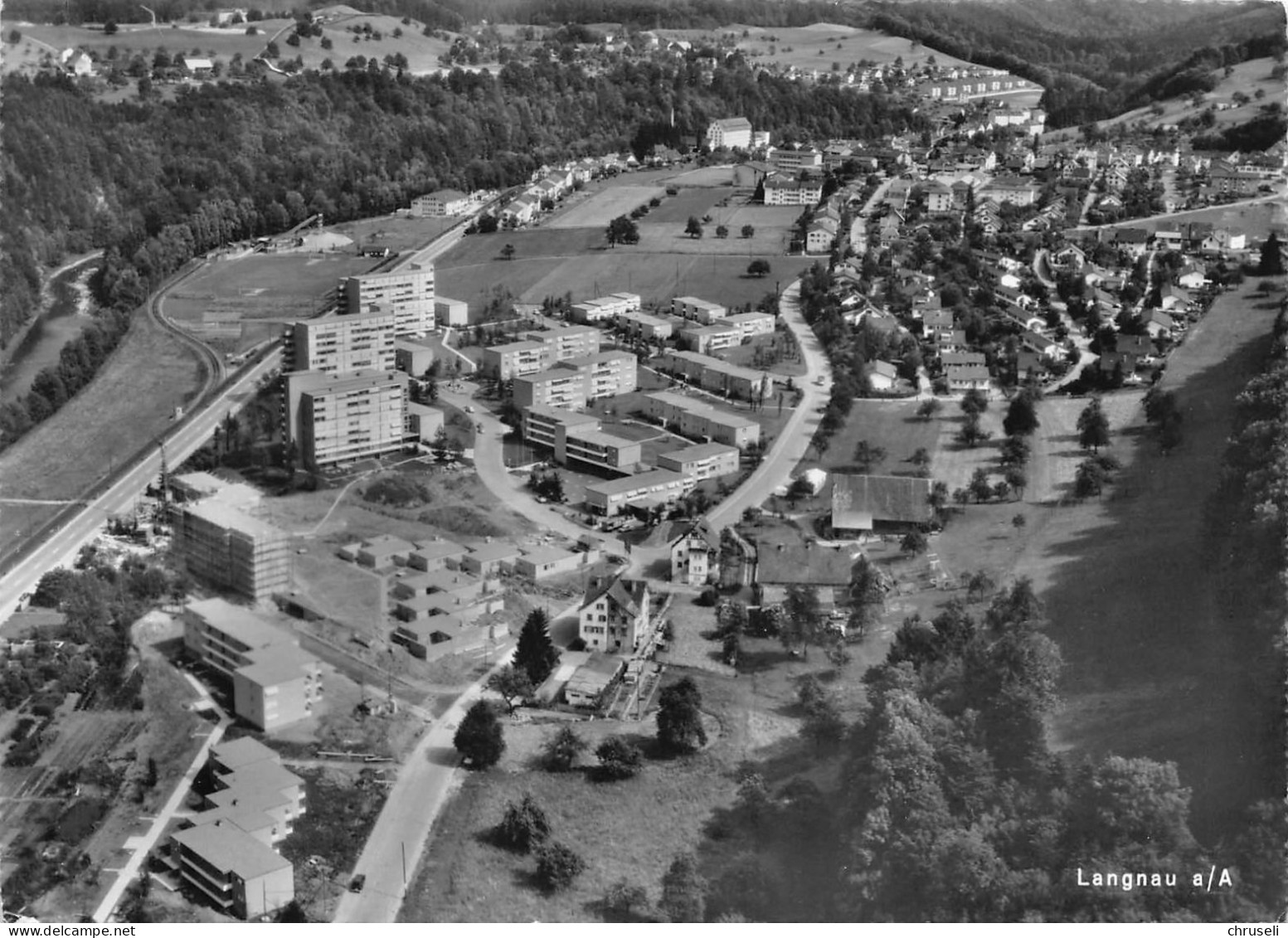 Langnau A. Albis  Fliegeraufnahme - Langnau Am Albis 