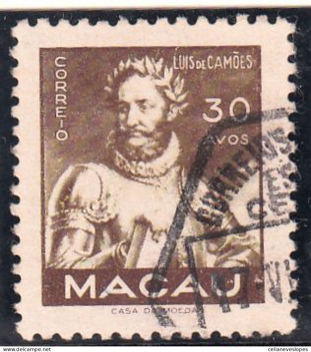 Macau, Macao, Vultos Do Oriente, 30 A. Luis De Camões, 1951, Mundifil Nº 361 Used - Oblitérés