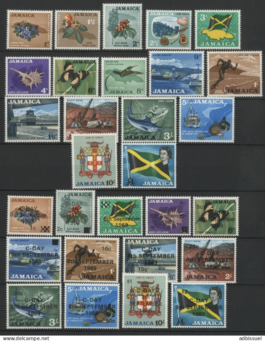 JAMAICA N° 224 à 239 + 289 à 301 (SG 217 à 232 + 280 à 292) Séries Complètes Neuves  ** (MNH) - Jamaica (...-1961)