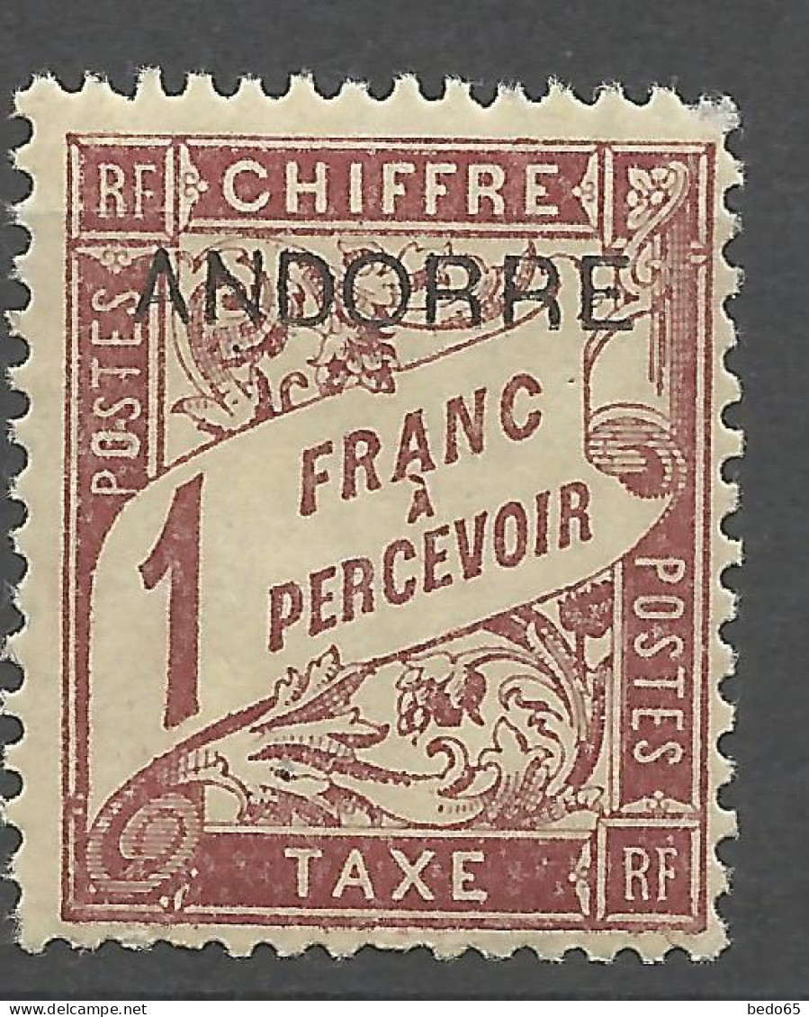 ANDORRE TAXE N° 6 NEUF** Sans CHARNIERE / Hingeless  / MH - Unused Stamps