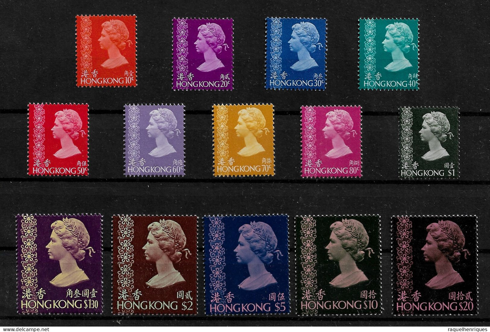 HONG KONG STAMP - 1973 Queen Elizabeth II SET 14V. MLH (NP#01) - Unused Stamps