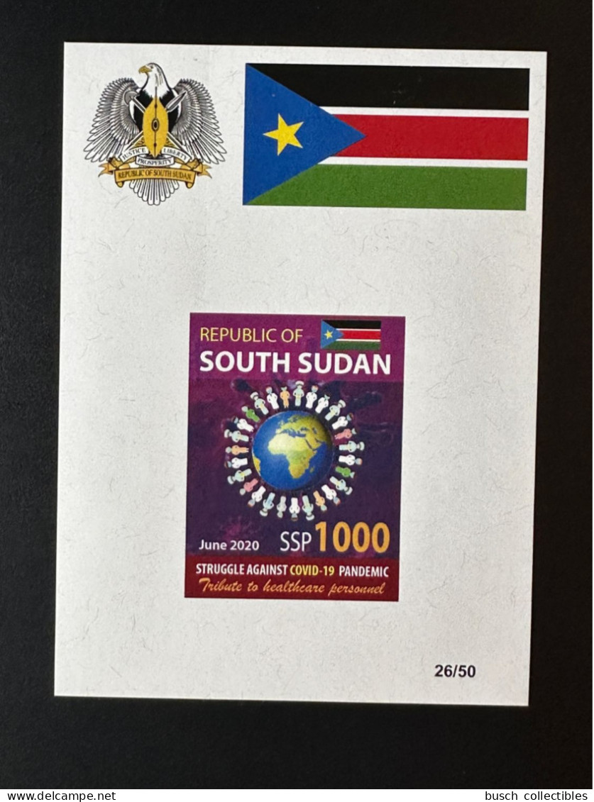 Sud-Soudan South Sudan Südsudan 2020 Mi. Bl. ? ND IMPERF Struggle Against COVID-19 Pandemic Coronavirus - Sud-Soudan