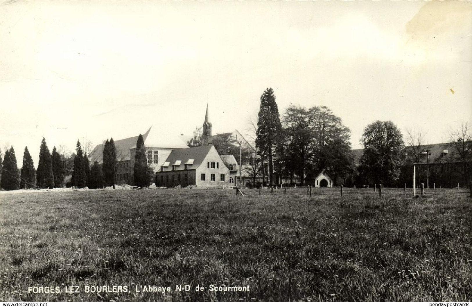 Belgium, FORGES LEZ BOURLERS, Abbaye N.D. De Scourmont, Abbey (1977) Postcard - Chimay