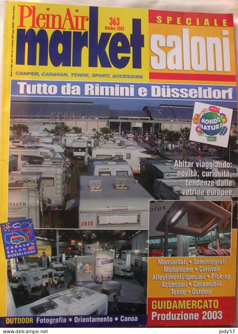 PLEINAIR MARKET N.363 OTTOBRE 2002 - SALONI RIMINI E DUSSELDORF - Moteurs