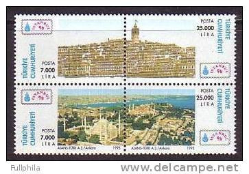 1995 TURKEY ISTANBUL '96 THE WORLD PHILATELIC EXHIBITION MNH ** - Unused Stamps