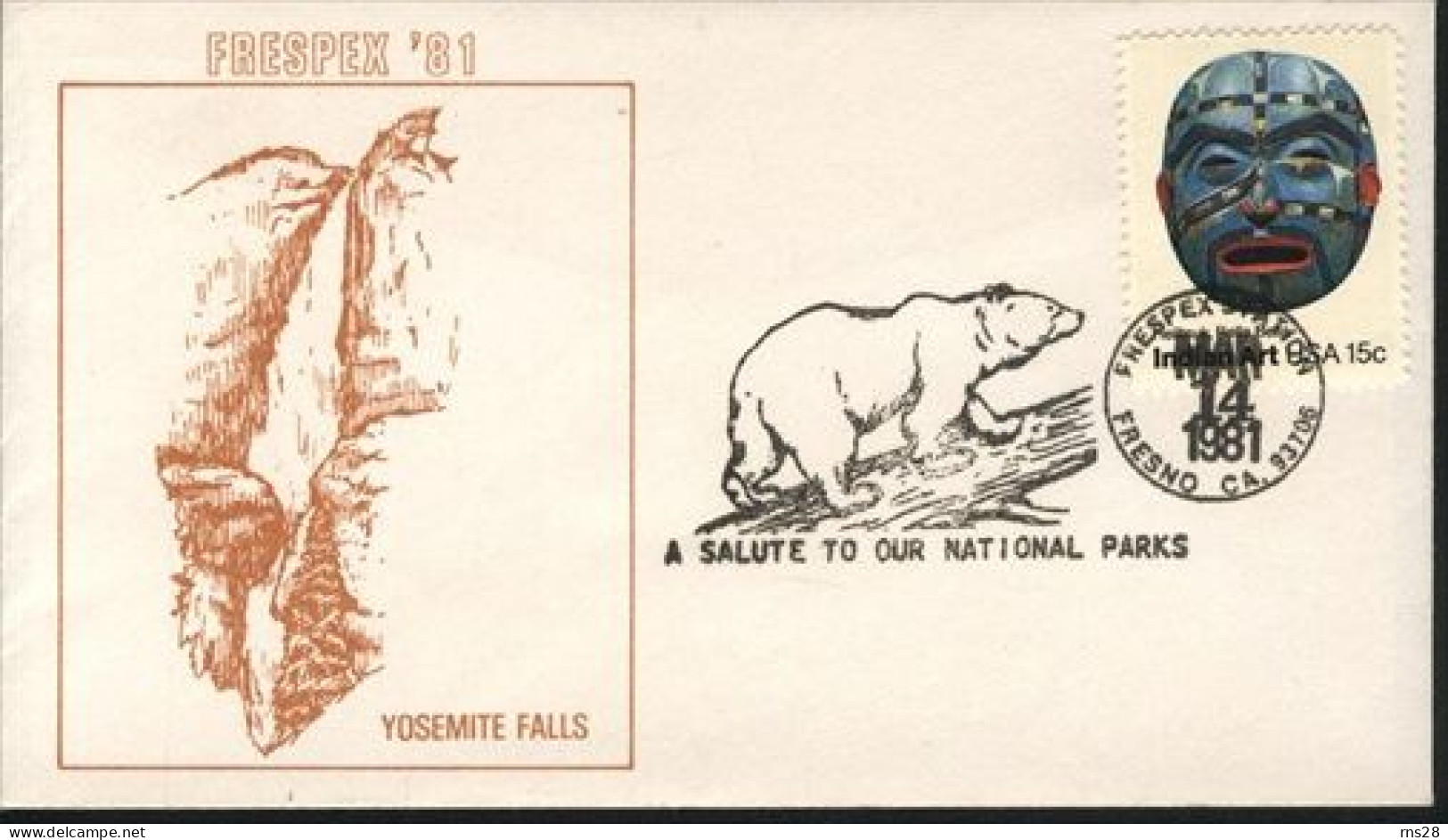 USA National Parks Cover  Yosemite Falls - Géographie