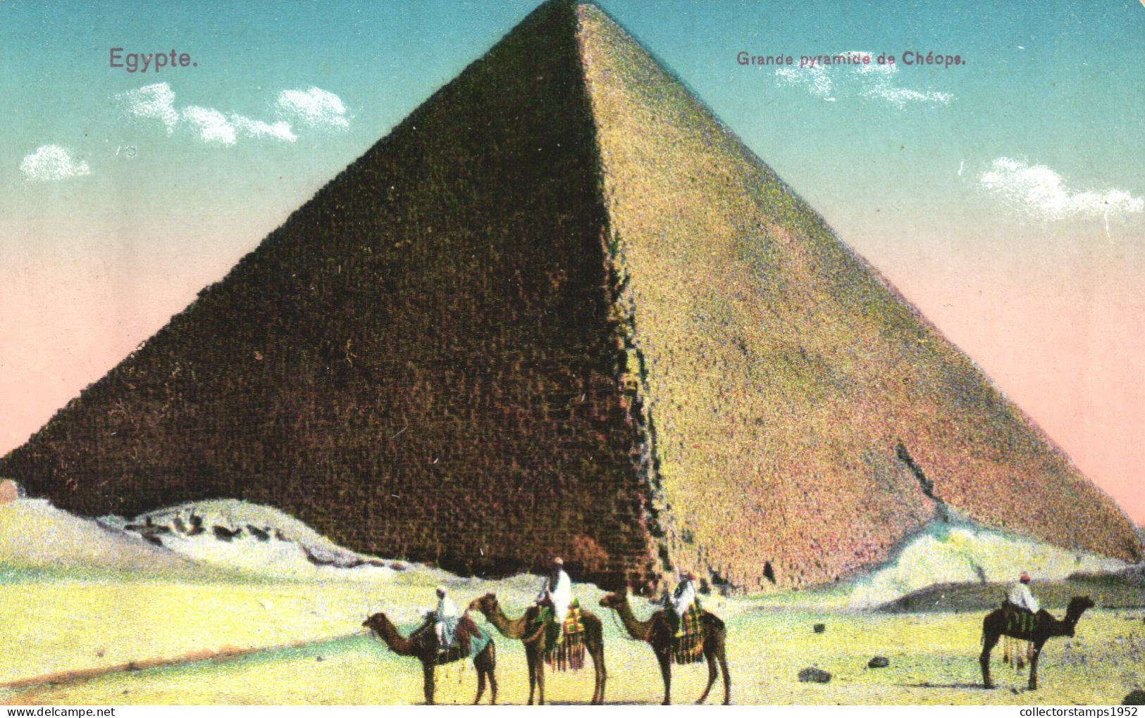 EGYPT, GREAT PYRAMID OF CHEOPS, CAMELS - Pyramids