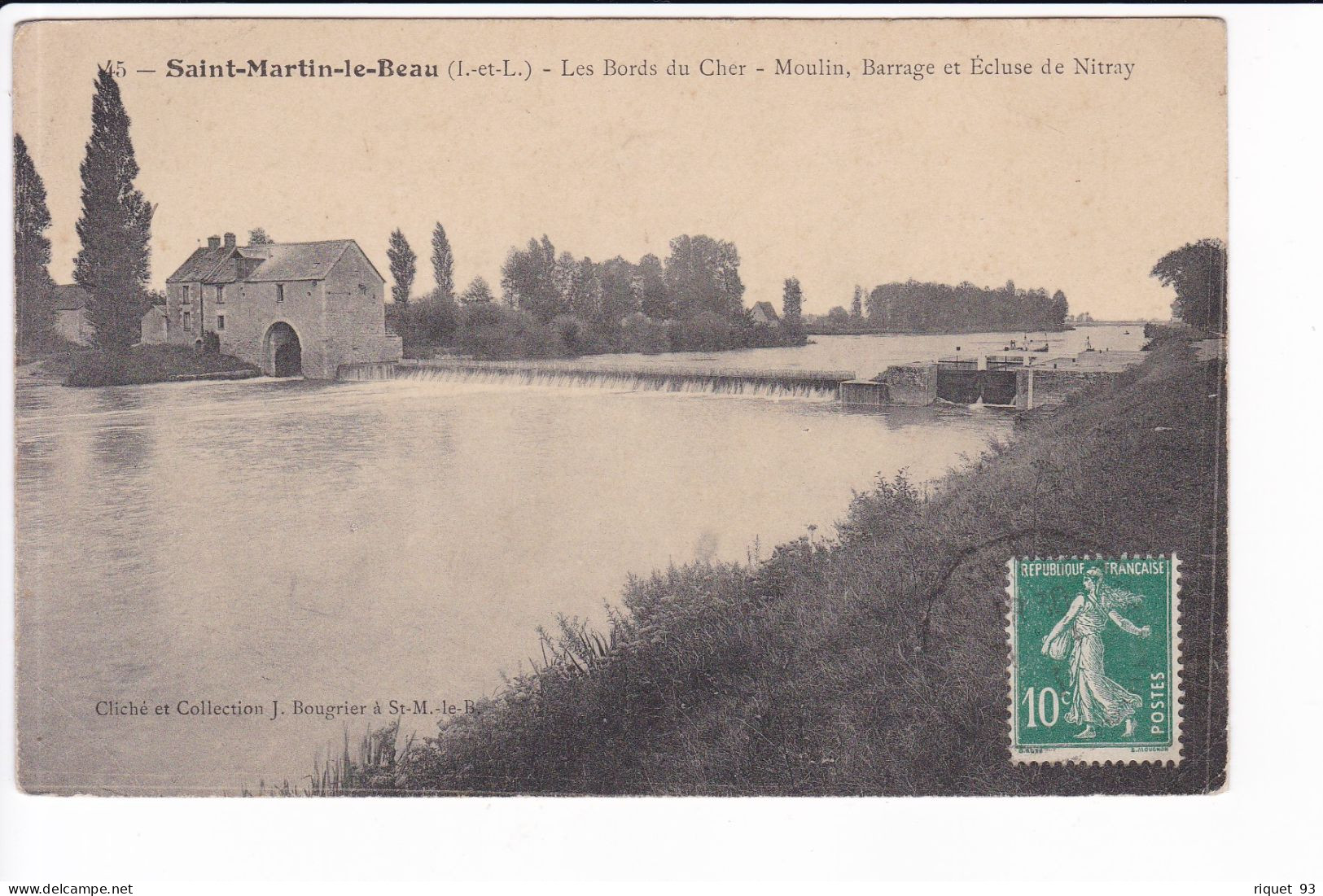 45 - Saint-Martin-le-Beau - Les Bords Du Cher, Barrage Et Ecluse De Nitray - Other & Unclassified