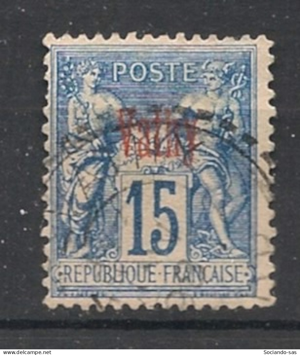 VATHY - 1893-1900 - N°YT. 6 - Type Sage 15c Bleu — Oblitéré / Used - Gebraucht