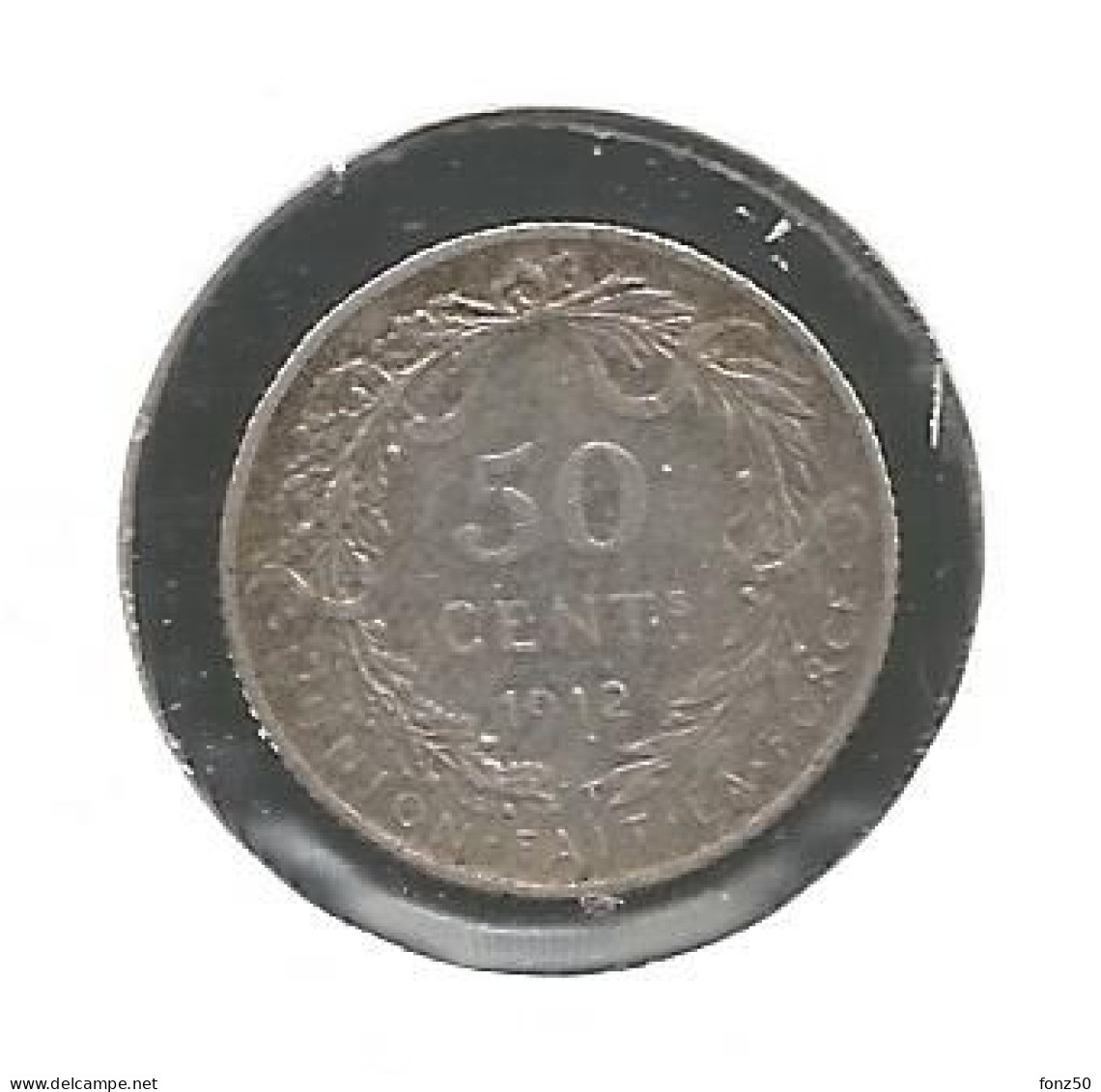 ALBERT I * 50 Cent 1912 Frans * Z.Fraai * Nr 12495 - 50 Centimes