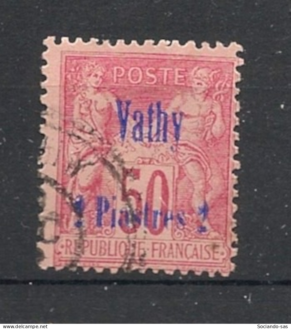 VATHY - 1893-1900 - N°YT. 8 - Type Sage 2pi Sur 50c Rose - Oblitéré / Used - Usati