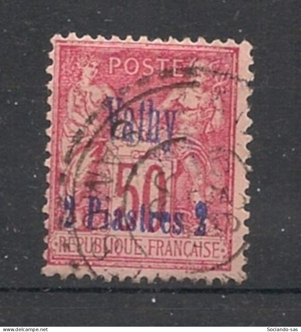 VATHY - 1893-1900 - N°YT. 8 - Type Sage 2pi Sur 50c Rose - Oblitéré / Used - Used Stamps