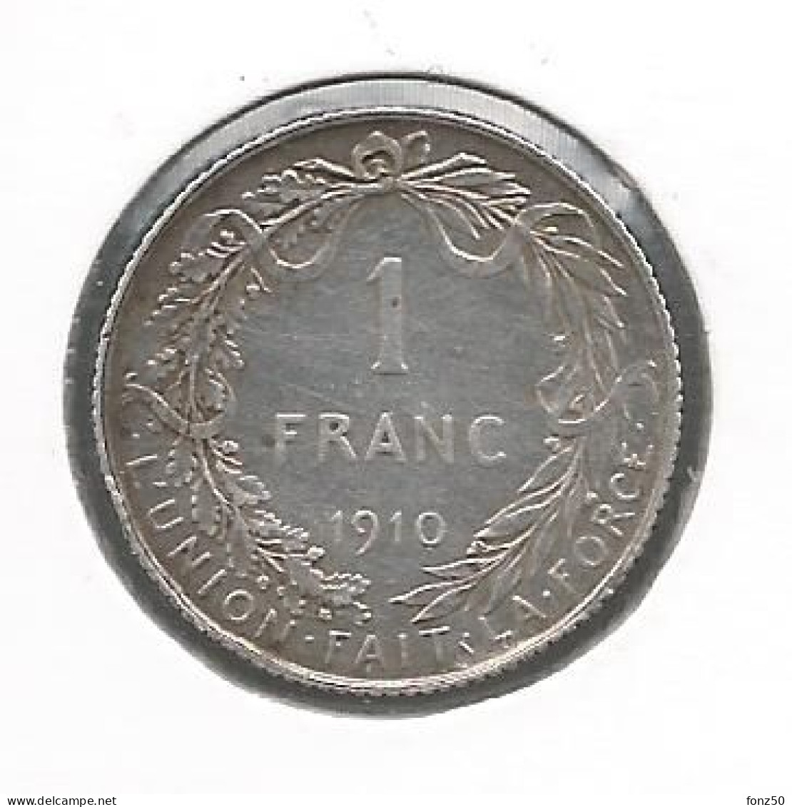 ALBERT I * 1 Frank 1910 Frans * Prachtig * Nr 11498 - 1 Franc