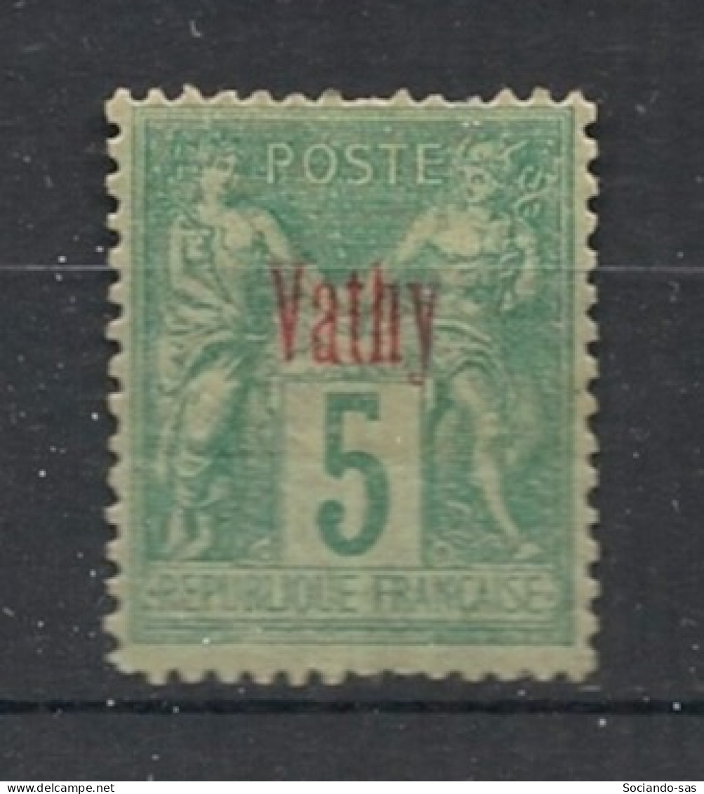 VATHY - 1893-1900 - N°YT. 1 - Type Sage 5c Vert - Neuf* / MH VF - Ungebraucht