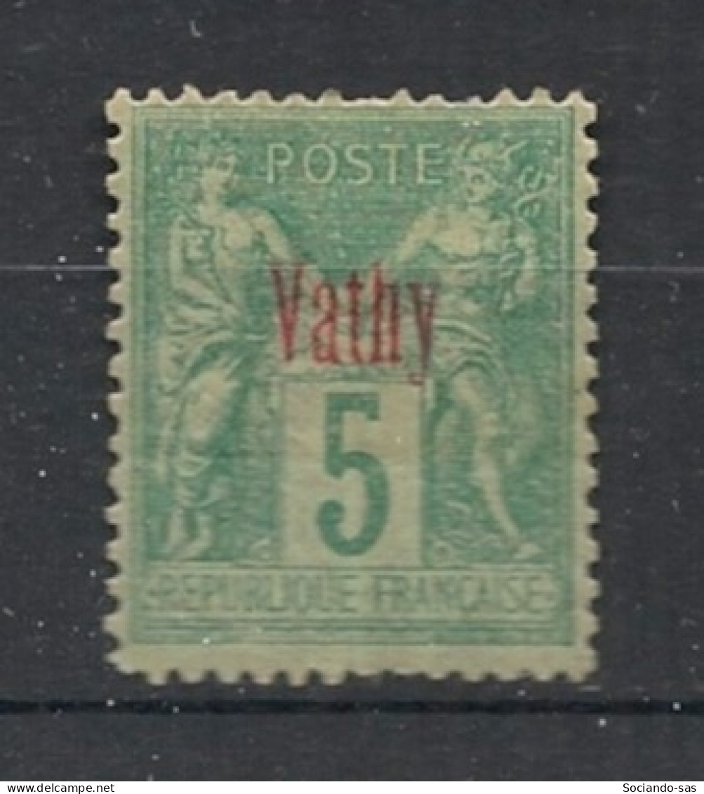 VATHY - 1893-1900 - N°YT. 1 - Type Sage 5c Vert - Neuf* / MH VF - Unused Stamps