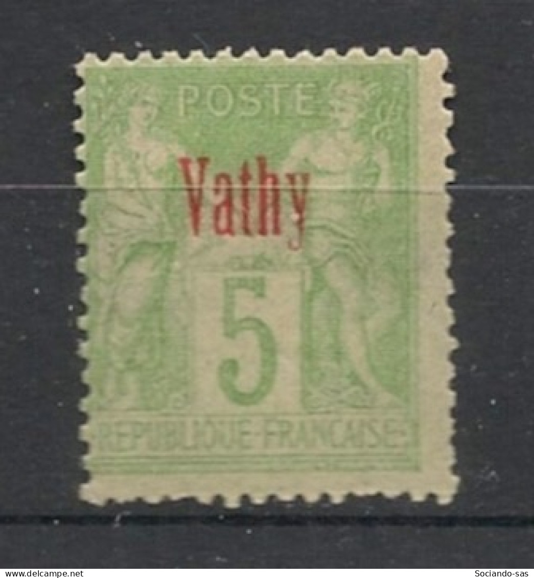 VATHY - 1893-1900 - N°YT. 2 - Type Sage 5c Vert-jaune - Type I - Neuf* / MH VF - Ungebraucht