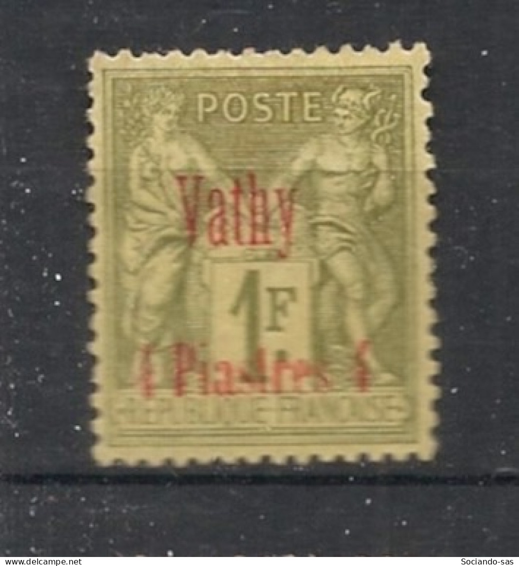 VATHY - 1893-1900 - N°YT. 9 - Type Sage 4pi Sur 1f Olive - Neuf* / MH VF - Unused Stamps