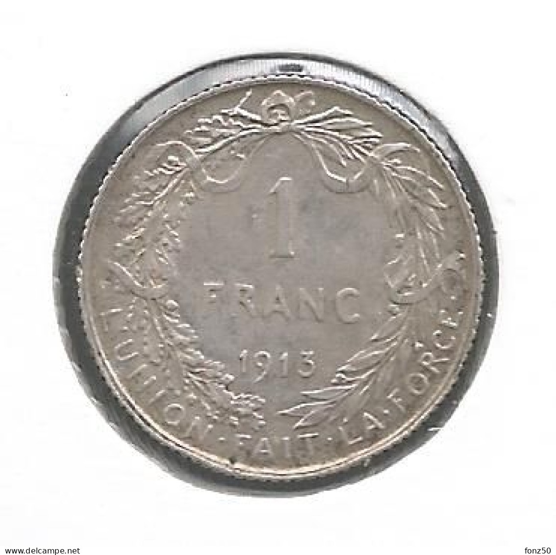 ALBERT I * 1 Frank 1913 Frans * Z.Fraai * Nr 12510 - 1 Franc