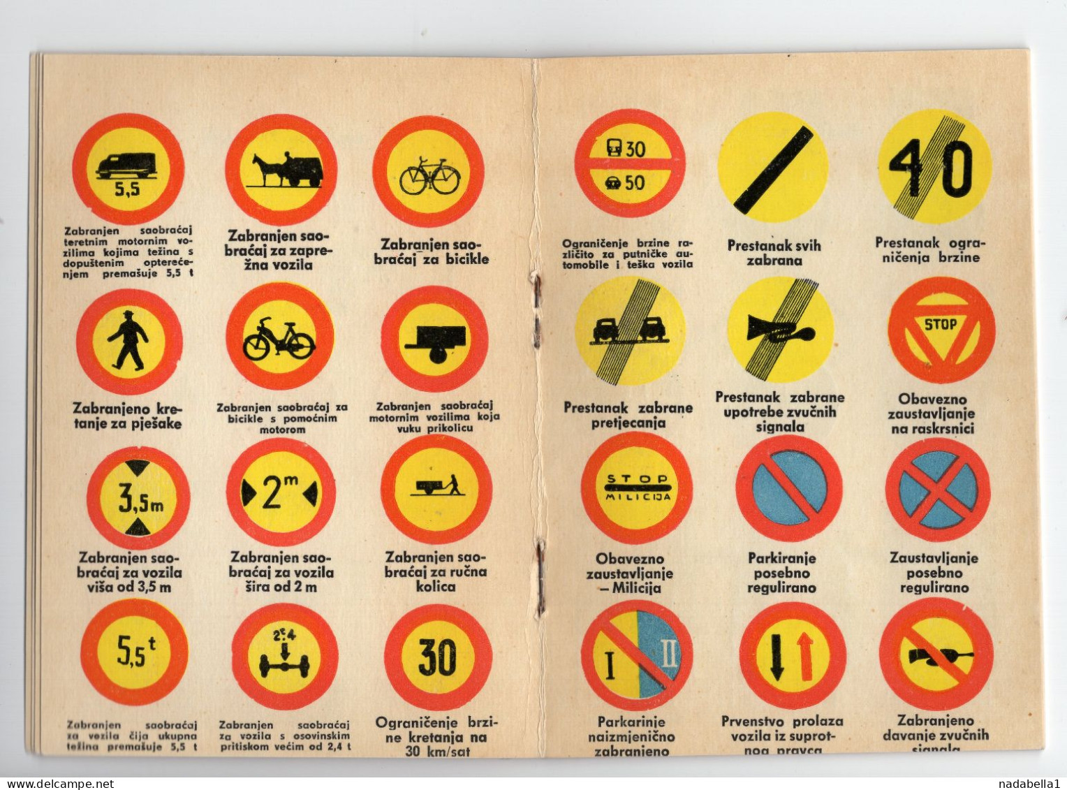 1966. YUGOSLAVIA,CROATIA,ZAGREB,TRAFIC SIGNS BOOKLET,14 PAGES,10 X 15 Cm - Praktisch