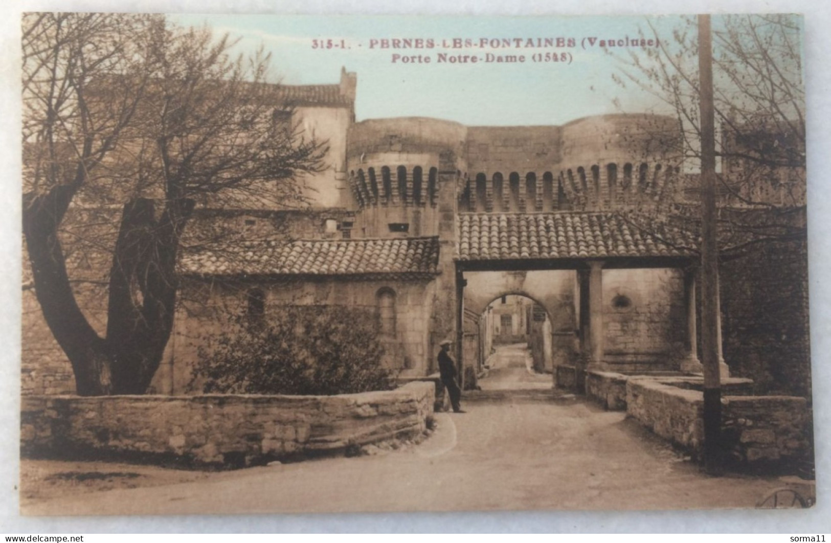 CPA PERNES LES FONTAINES 84 Porte Notre Dame - Pernes Les Fontaines