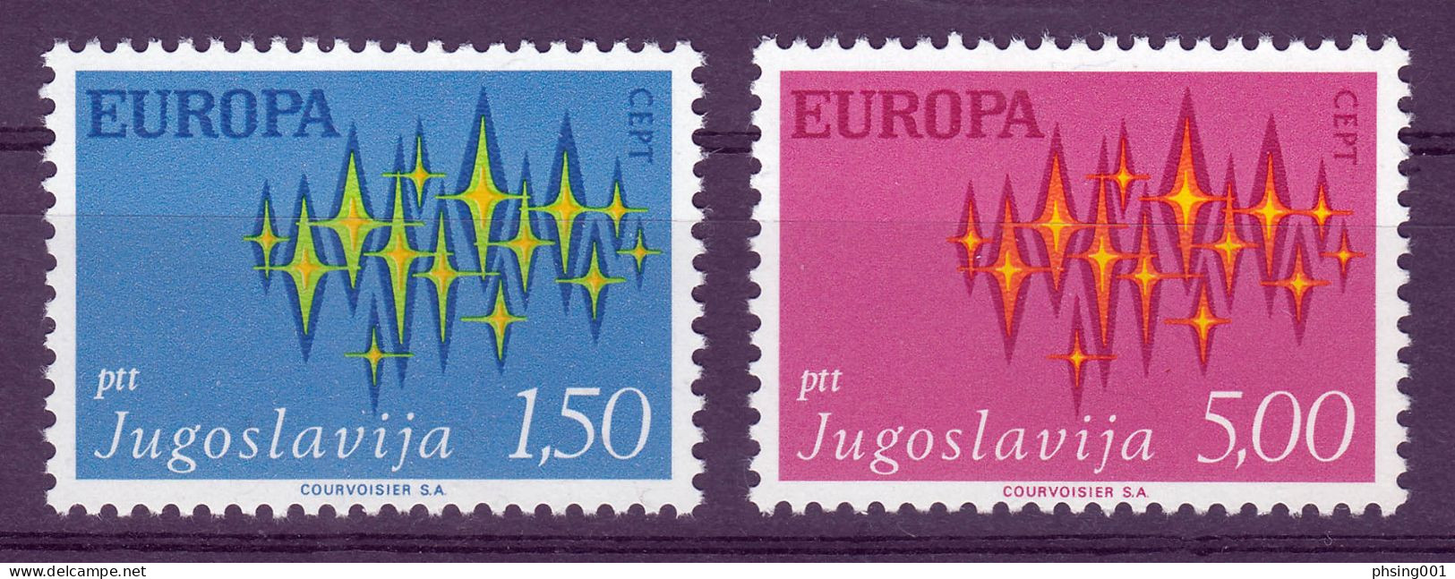Yugoslavia 1972 Europa CEPT Joint Issue Set MNH - 1972