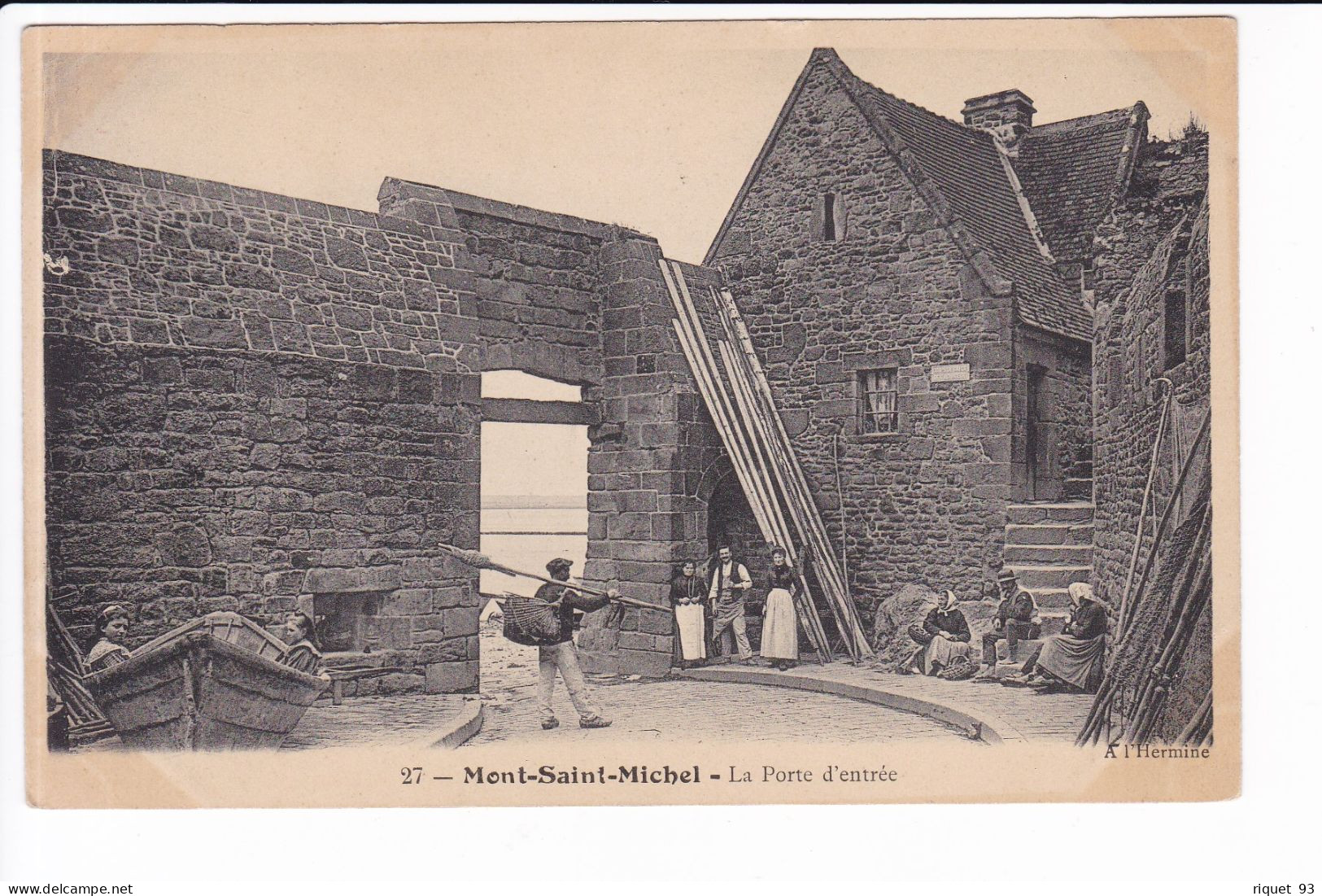 27 - Mont-Saint-Michel - La Porte D'entrée (animée) - Le Mont Saint Michel