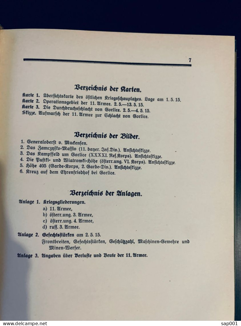 Gorlice - Reichsarchivs Wk1 - 5. Wereldoorlogen
