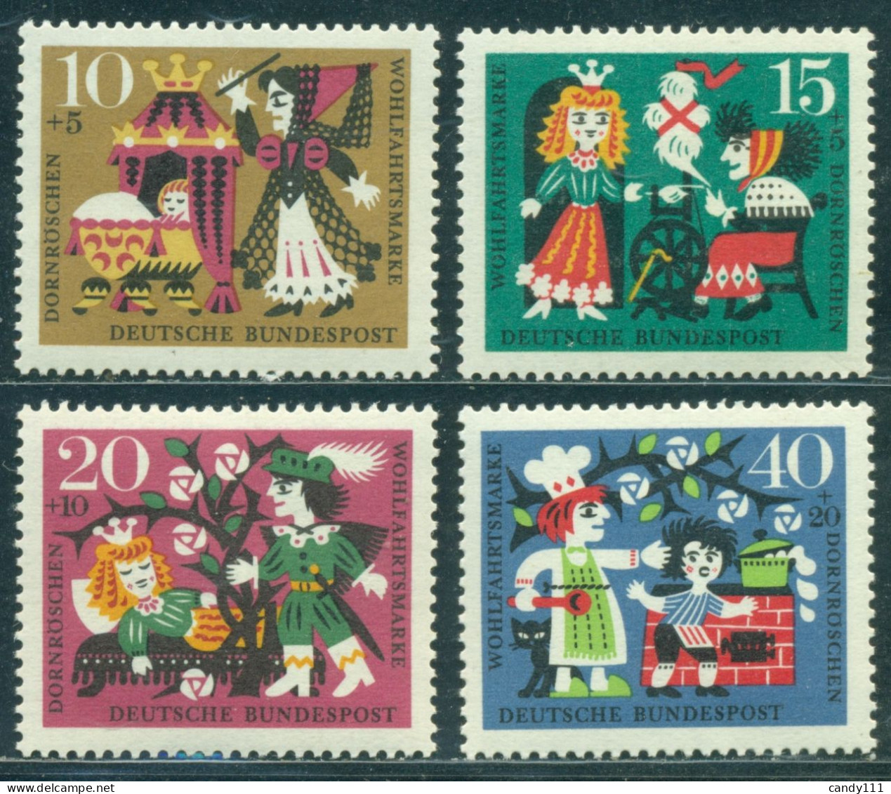 1964 Fairytales Of The Brothers Grimm,Sleeping Beauty,cook,Germany,Mi.447,MNH - Contes, Fables & Légendes