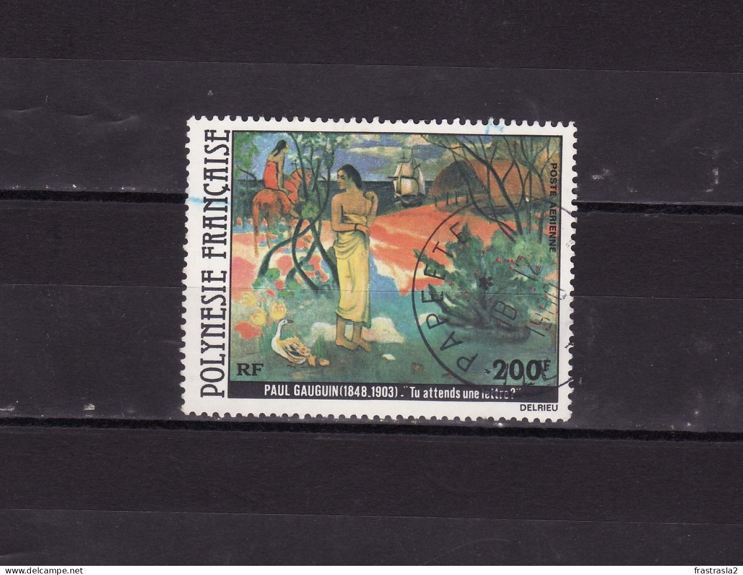 SELLO AEREO DE POLINESIA FRANCESA, PINTURA DE GAUGUIN - Used Stamps