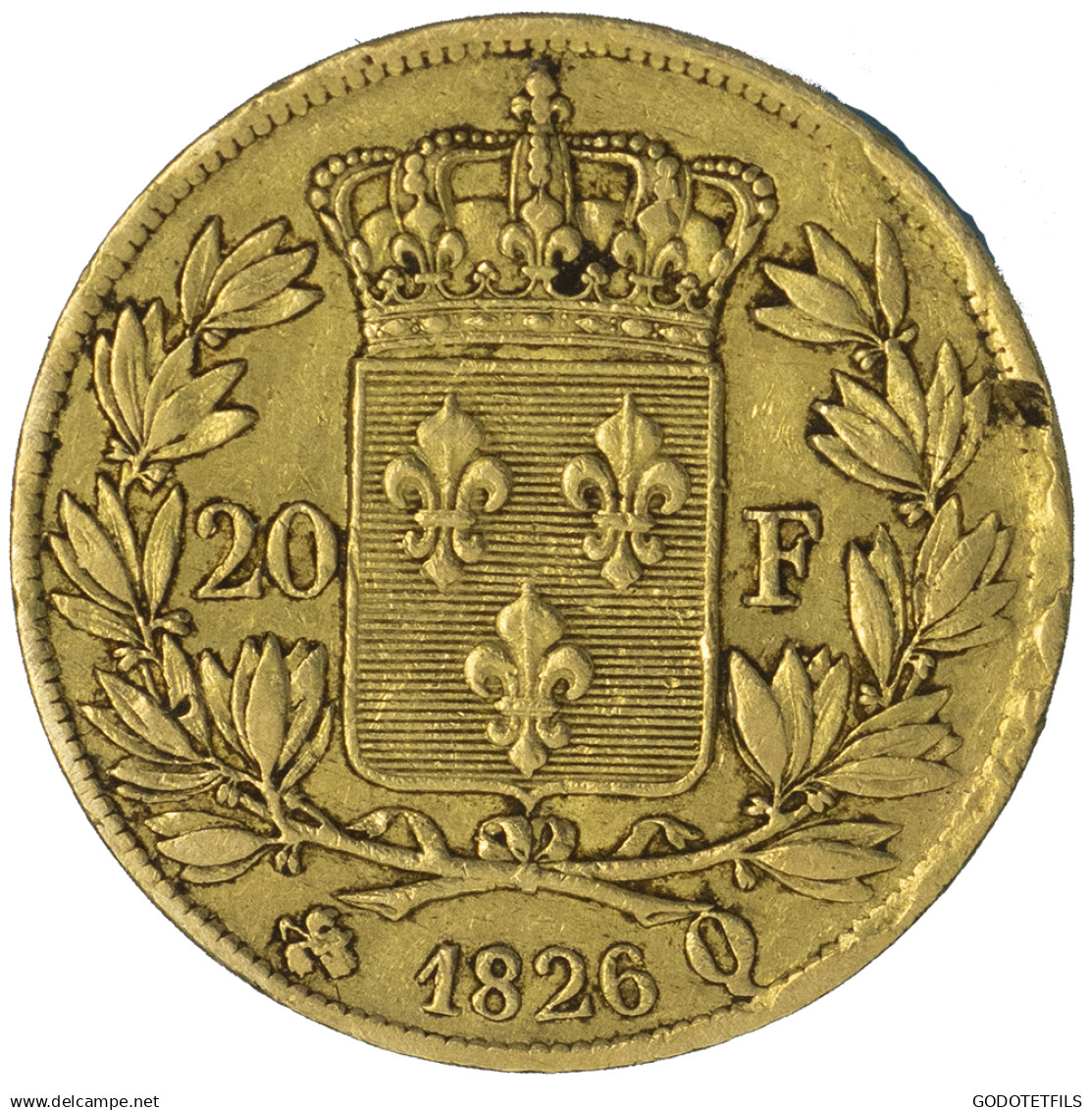 Charles X- 20 Francs 1826 Perpignan - 20 Francs (gold)