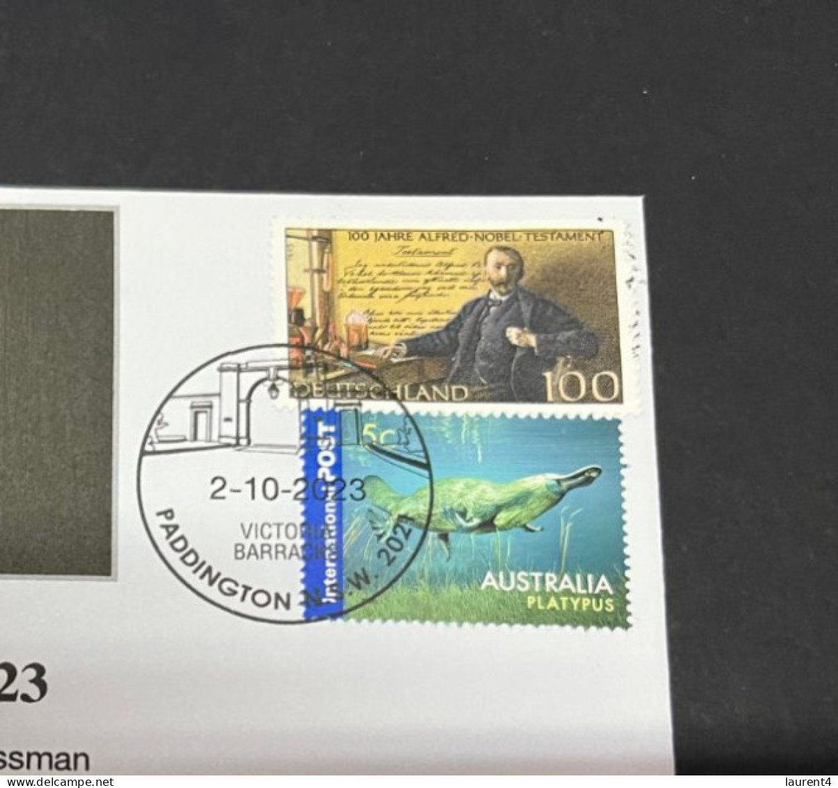 4-10-2023 (3 U 17) Nobel Medecine Prize Awarded In 2023 - 1 Cover - Germany NOBEL Stamp (postmarked 2-10-2022) - Autres & Non Classés