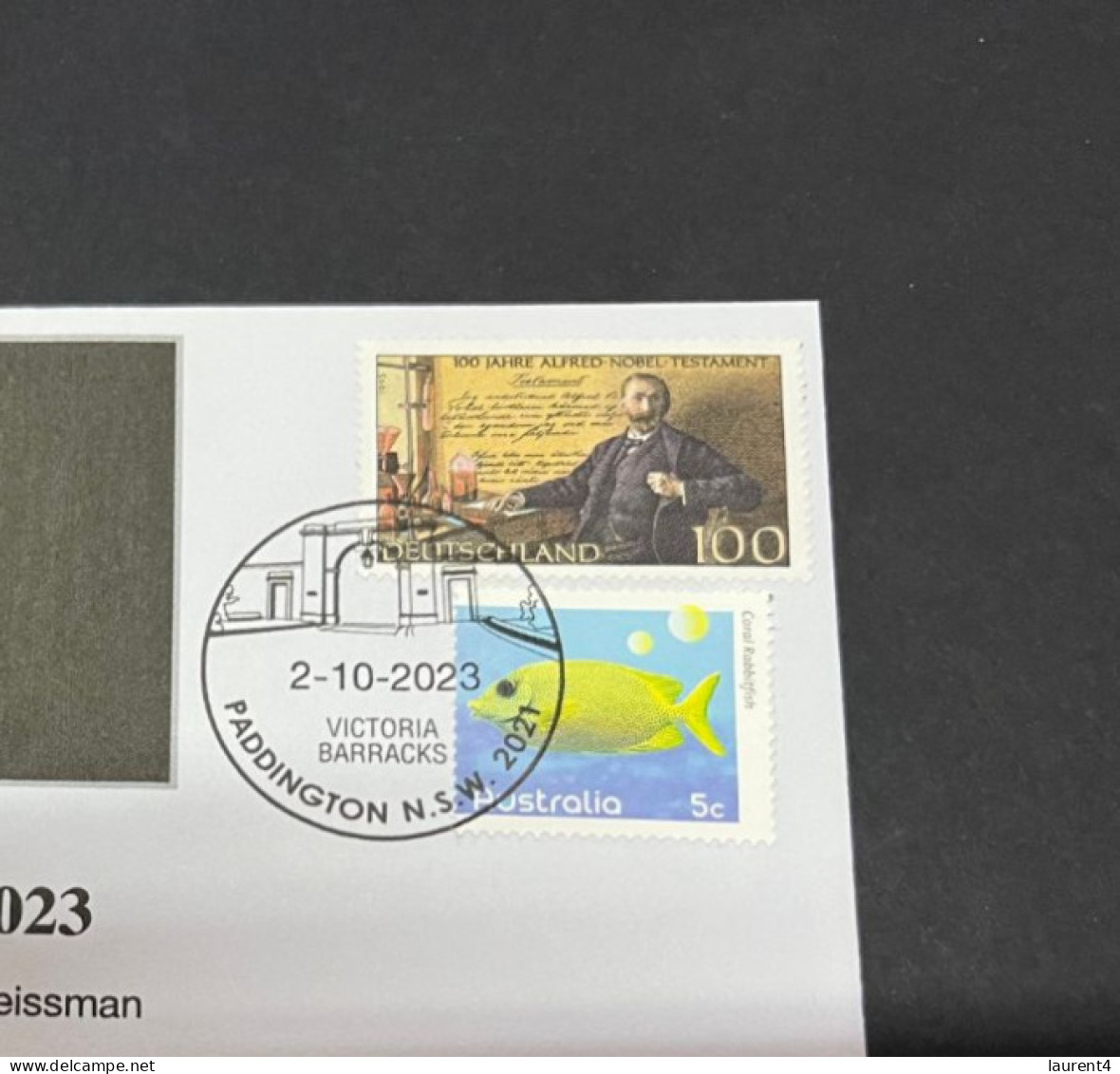 4-10-2023 (3 U 17) Nobel Medecine Prize Awarded In 2023 - 1 Cover - Germany NOBEL Stamp (postmarked 2-10-2022) - Sonstige & Ohne Zuordnung