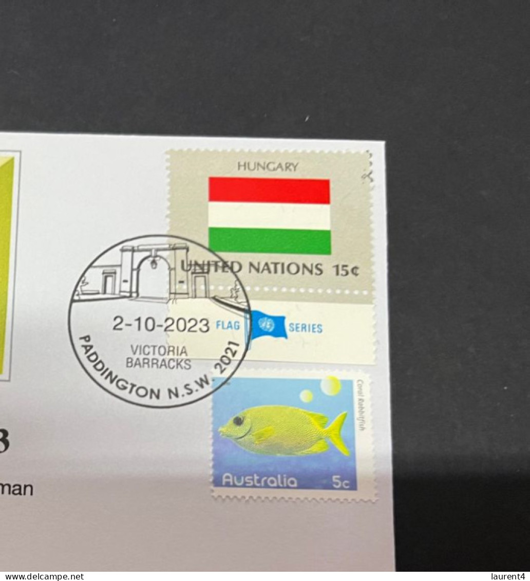 4-10-2023 (3 U 17) Nobel Medecine Prize Awarded In 2023 - 1 Cover - Hungary UN Flag Stamp (postmarked 2-10-2022) - Sonstige & Ohne Zuordnung