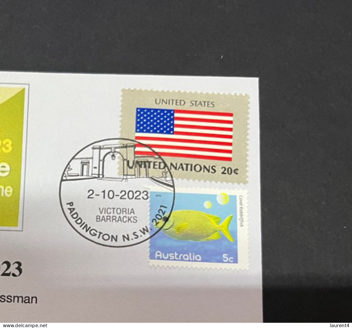 4-10-2023 (3 U 17) Nobel Medecine Prize Awarded In 2023 - 1 Cover - USA UN Flag Stamp (postmarked 2-10-2022) - Autres & Non Classés