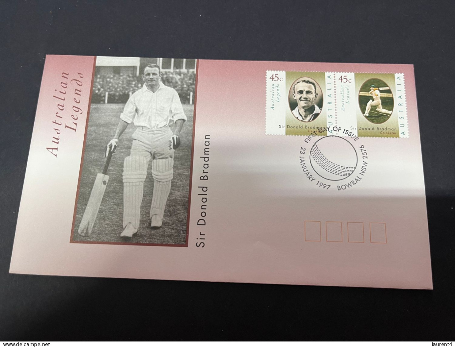 4-10-2023 (3 U 19) AUSTRALIA FDC - Cricket - Don Bradman (1997) - Cricket