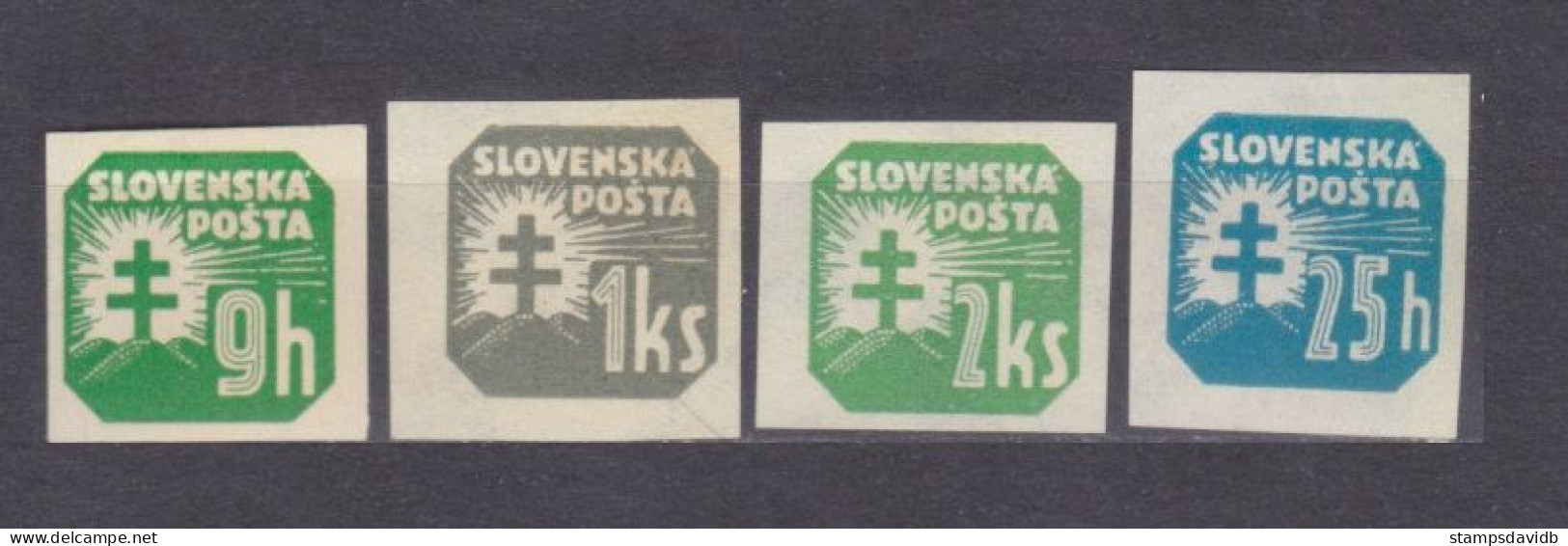 1939 Slovakia 57b,62b,65b-66b MLH Definitive - Cross 5,70 € - Nuevos