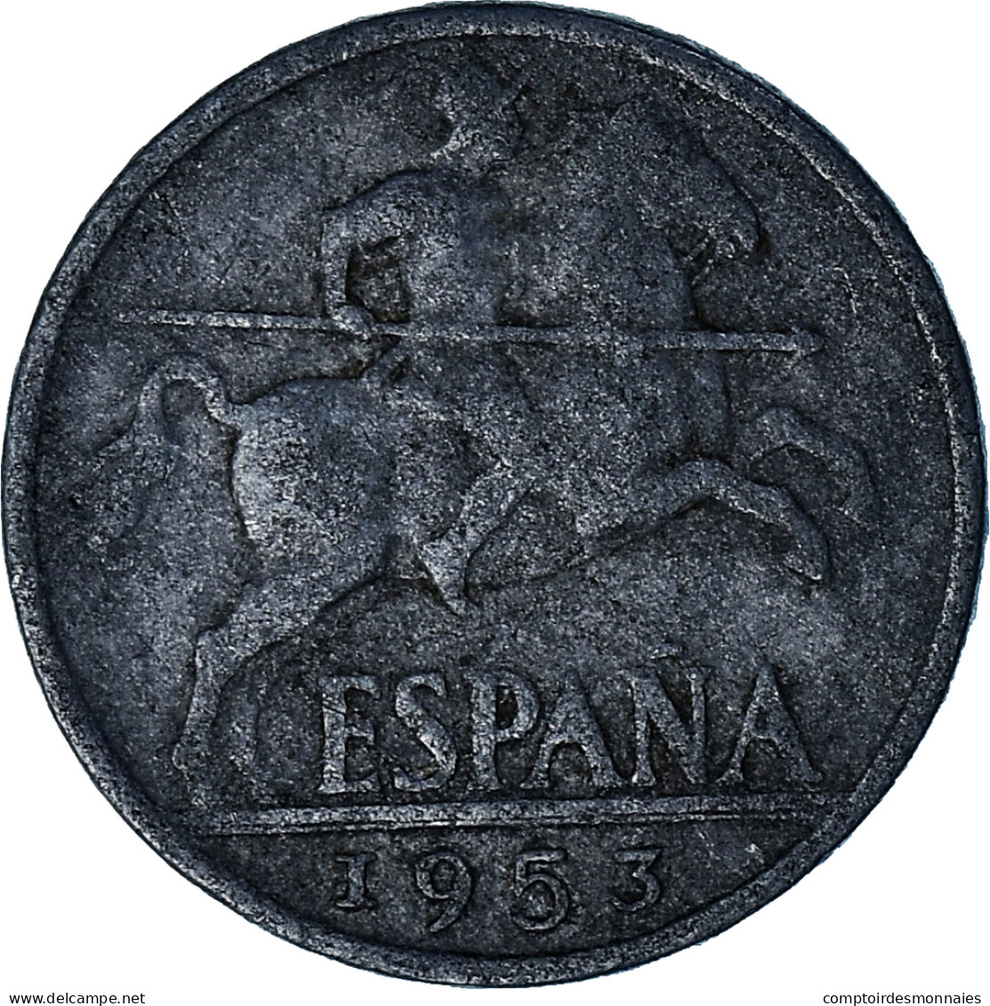 Espagne, 10 Centimos, 1953, Aluminium, TB, KM:766 - 10 Céntimos