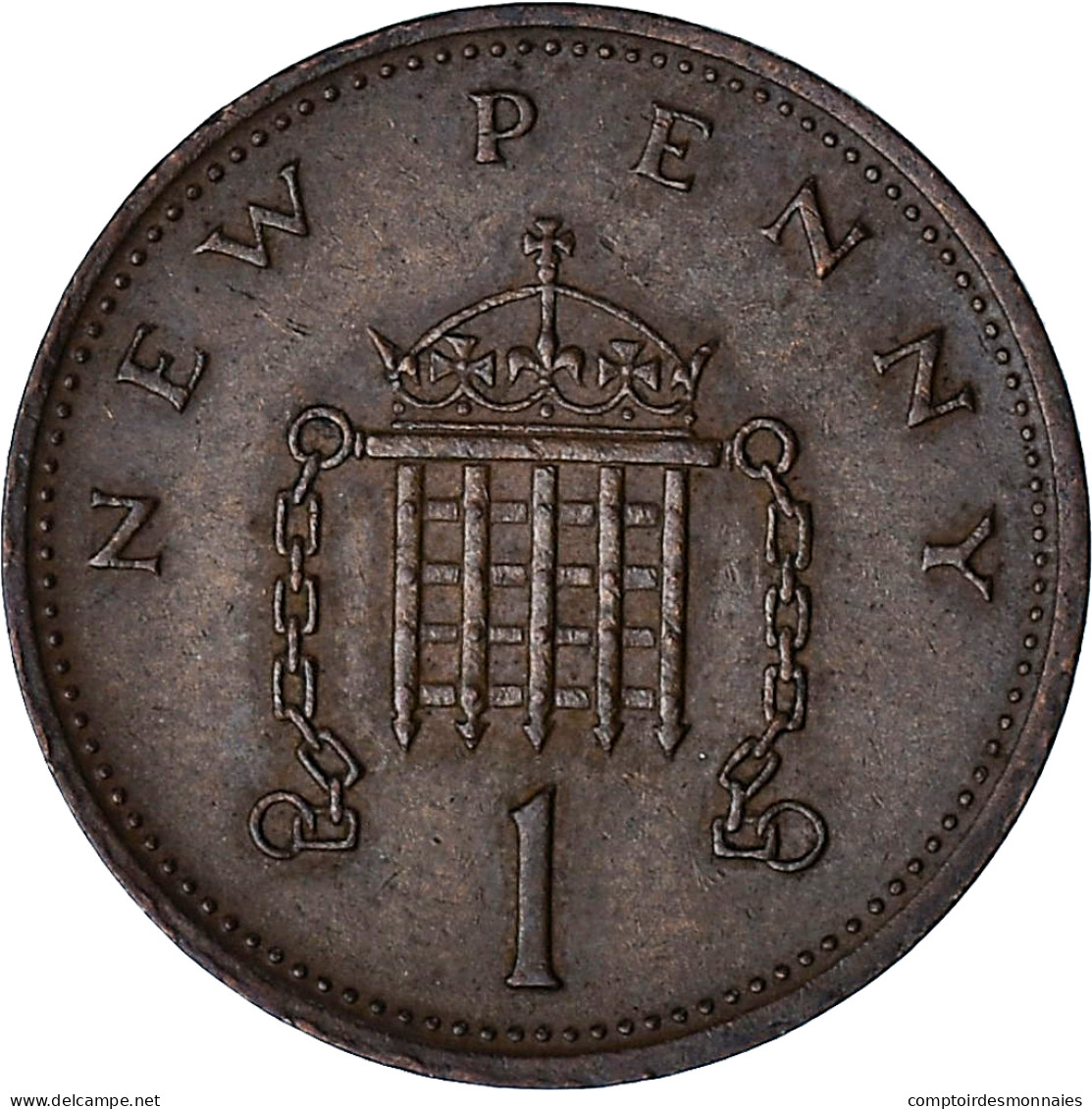 Grande-Bretagne, Elizabeth II, New Penny, 1971, Bronze, TTB, KM:915 - 1 Penny & 1 New Penny