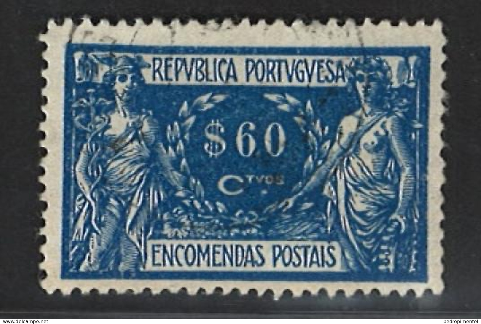 Portugal 1920-22 "Parcels" 60c Condition Canceled Mundifil #8 (Parcel Post) - Oblitérés