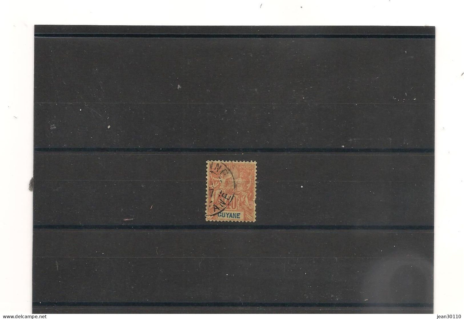 GUYANE FRANÇAISE ANNÉE 1892 N°Y/T : 39 Oblitéré - Used Stamps